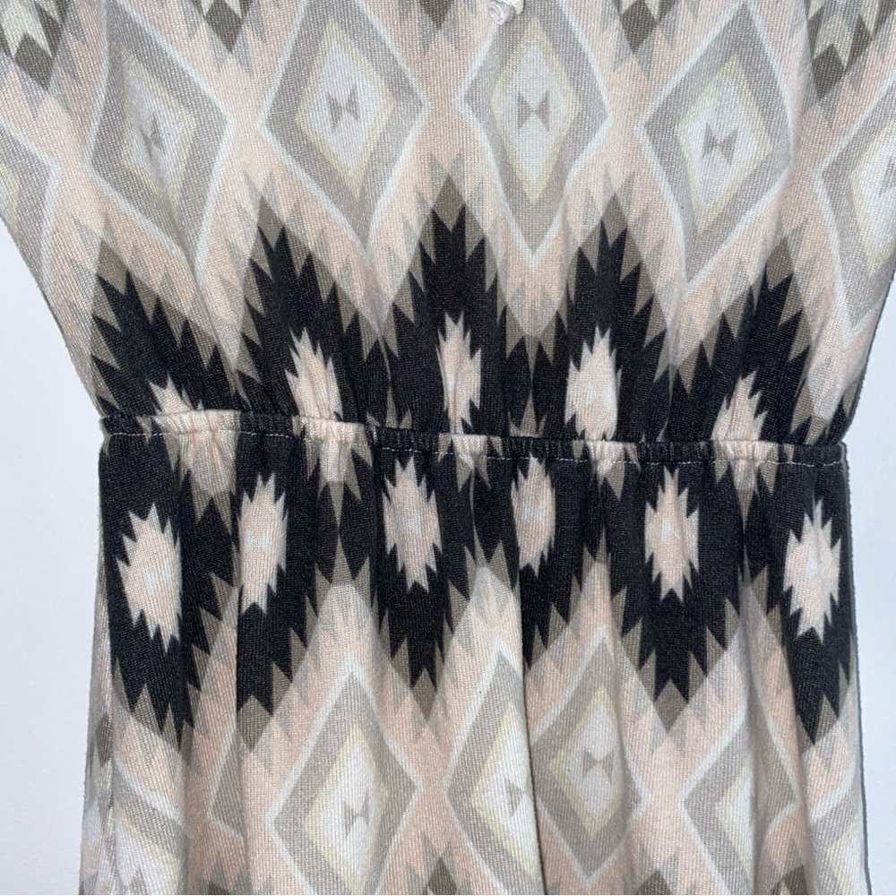 Charlotte Russe Sz S Zigzag Pattern Midi Dress‎ - Black and Cream - Picture 5 of 5